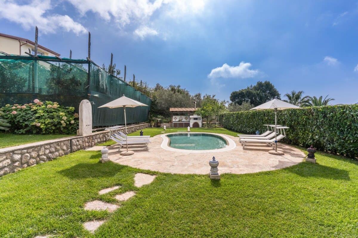 Villa Mimosa Rustic Elegance Views & Pool Massa Lubrense Eksteriør bilde