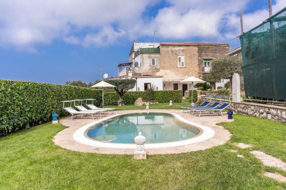 Villa Mimosa Rustic Elegance Views & Pool Massa Lubrense Eksteriør bilde