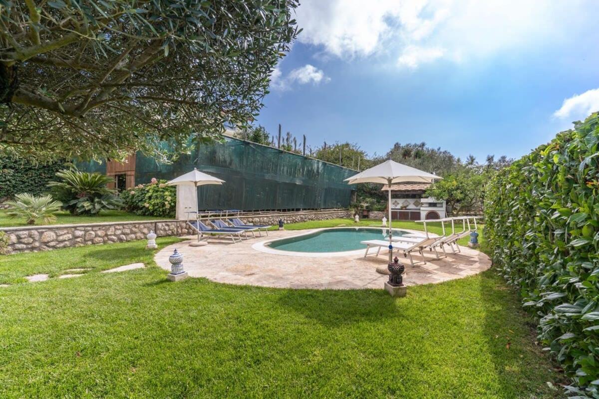 Villa Mimosa Rustic Elegance Views & Pool Massa Lubrense Eksteriør bilde